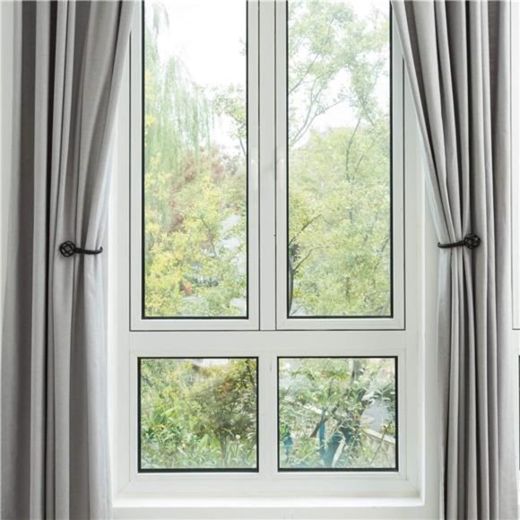 Handmade Metal Curtain Holdback 2pcs,Decoration Matt Black Curtain TieBack Hooks - Picture 6 of 6